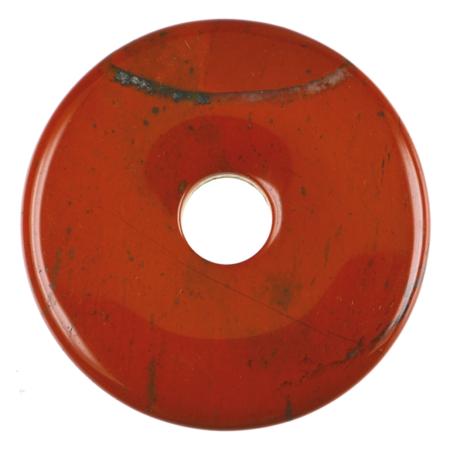 Donut ou PI Chinois jaspe rouge (2cm)