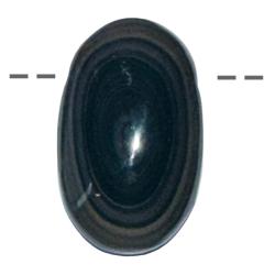 Pendentif obsidienne oeil céleste Mexique AAA pierre trouée + cordon