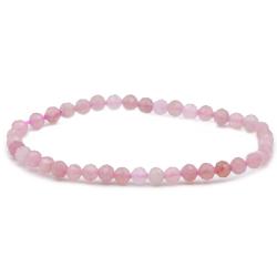 Bracelet quartz rose Brésil A (perles facettées 3-4mm)