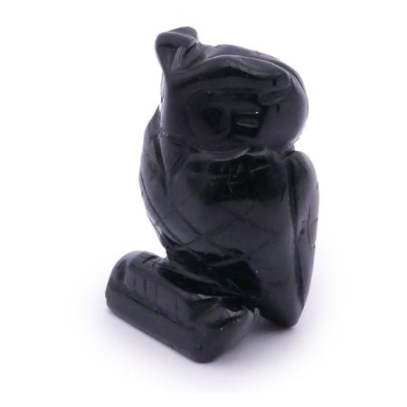 Chouette obsidienne noire Mexique A 50mm