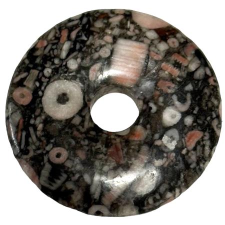 Donut ou PI Chinois fossile crinoide (3cm)