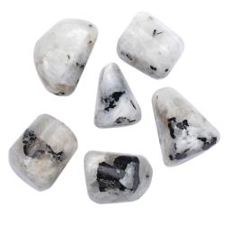 Labradorite blanche ou Péristérite Inde A (pierre roulée)