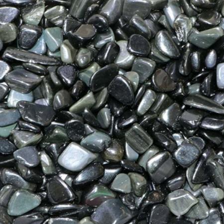 Lot obsidienne oeil céleste Mexique  (mini-pierre roulée XS) - 100g