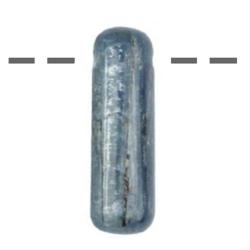 Pendentif cyanite Inde A (pierre trouée) + cordon