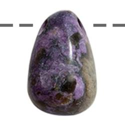 Pendentif stichtite Pérou A (pierre trouée) + cordon