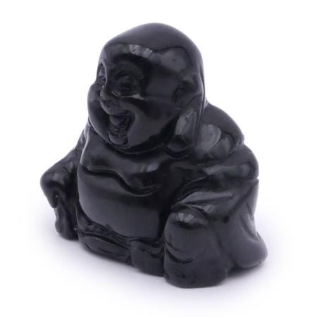 Bouddha obsidienne noire A - 40mm