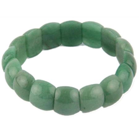 Bracelet aventurine verte (pierres taillées)