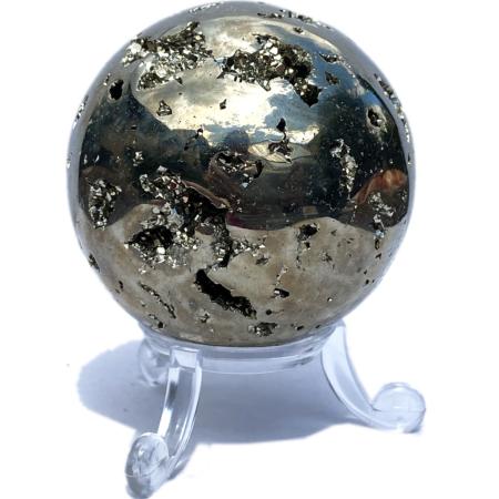 Sphère de pyrite brute Pérou AA (54mm) - 370g