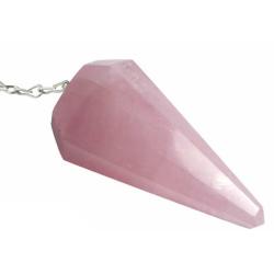 Pendule quartz rose (3-4cm)