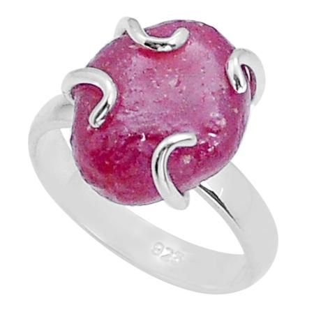 Bague rubis Inde argent 925 AA - Taille 54