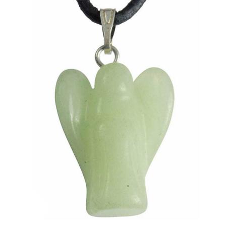 Pendentif ange jade vert 20mm