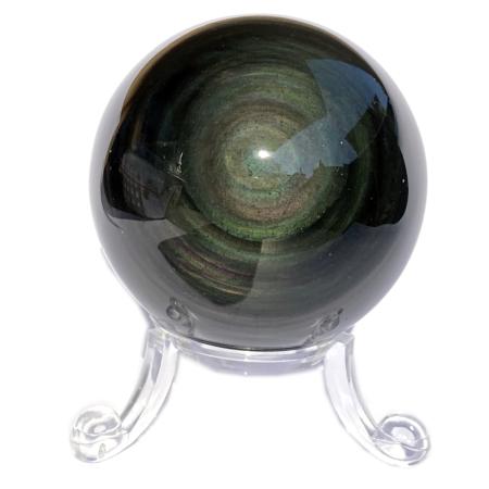 Sphère obsidienne oeil céleste Mexique AAA - 30-40mm