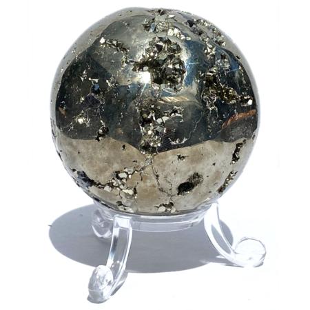 Sphère de pyrite brute Pérou AA (56mm) - 397g