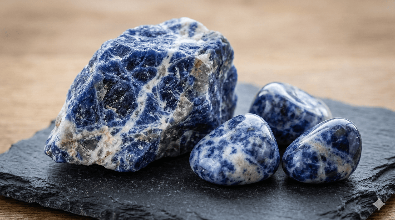 Sodalite : Les Vertus & Bienfaits - Toutes les caractéristiques complètes de la pierre - La Boite à Cailloux