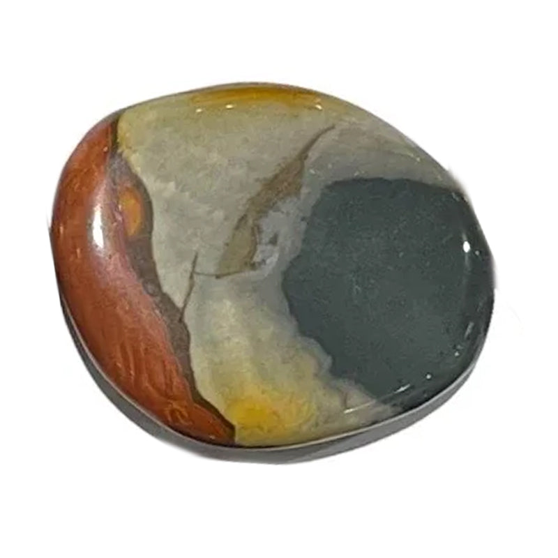 Pierre Roulée En Jaspe Polychrome - 140-150 Grammes - Pierre De Collection Ou Lithothérapie