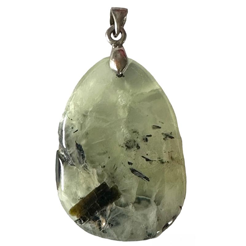 Pendentifs prehnite - La Boite à Cailloux
