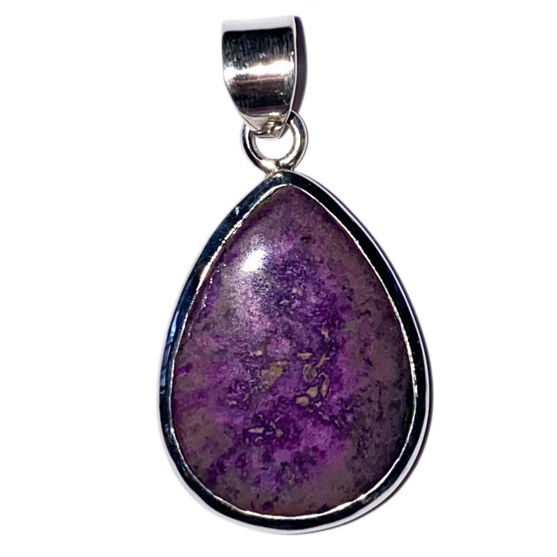 Pendentifs sugilite - La Boite à Cailloux