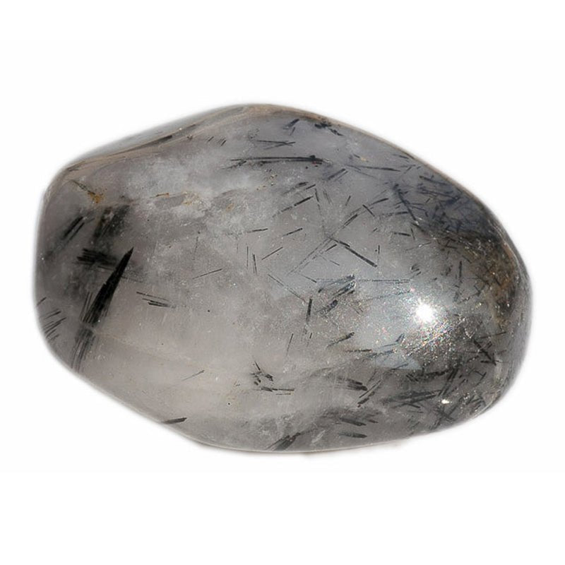 Quartz avec inclusions de tourmaline - La Boite à Cailloux