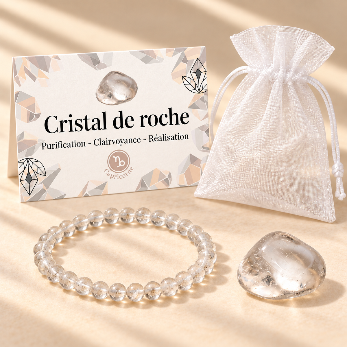 Pack "Clarté" Cristal de roche