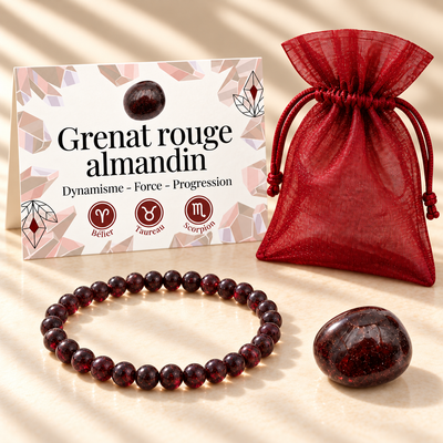 Pack "Force intérieure" Grenat rouge almandin