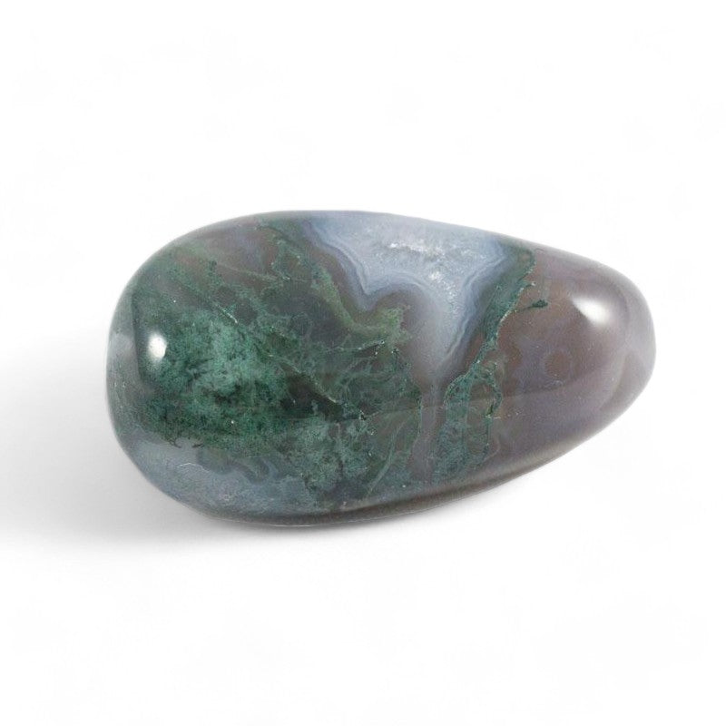 Agate mousse Inde A (pierre roulée)