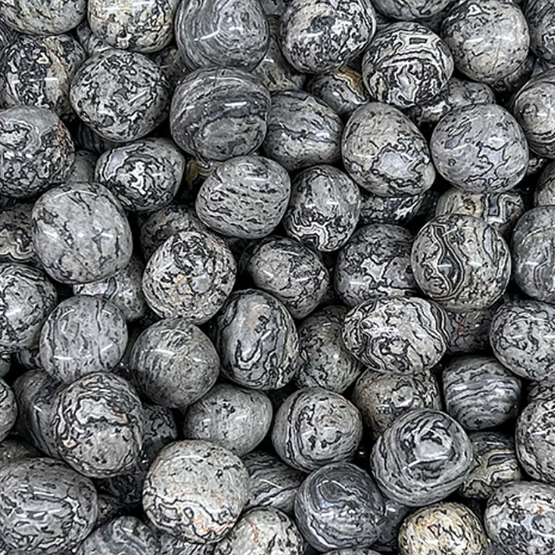 Crazy Lace ágata roja México AA (piedra rodada)