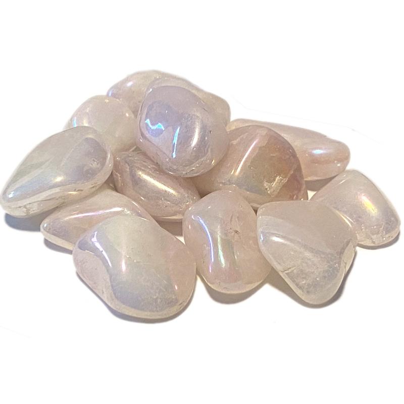 Cristal Angel Aura rose Brésil A (pierre roulée)