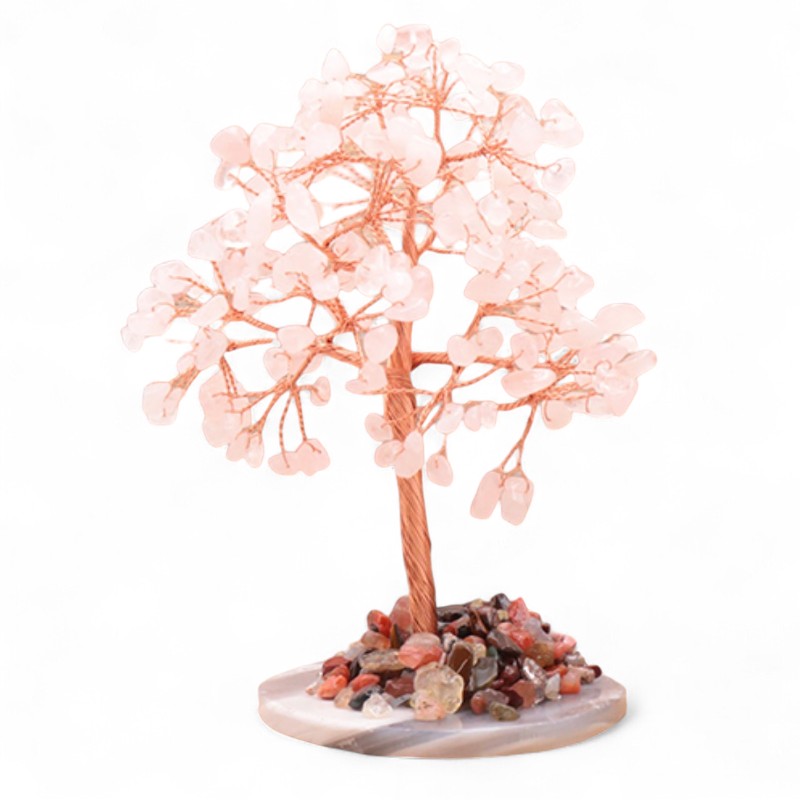 Arbre du bonheur quartz rose Brésil A 120-150mm