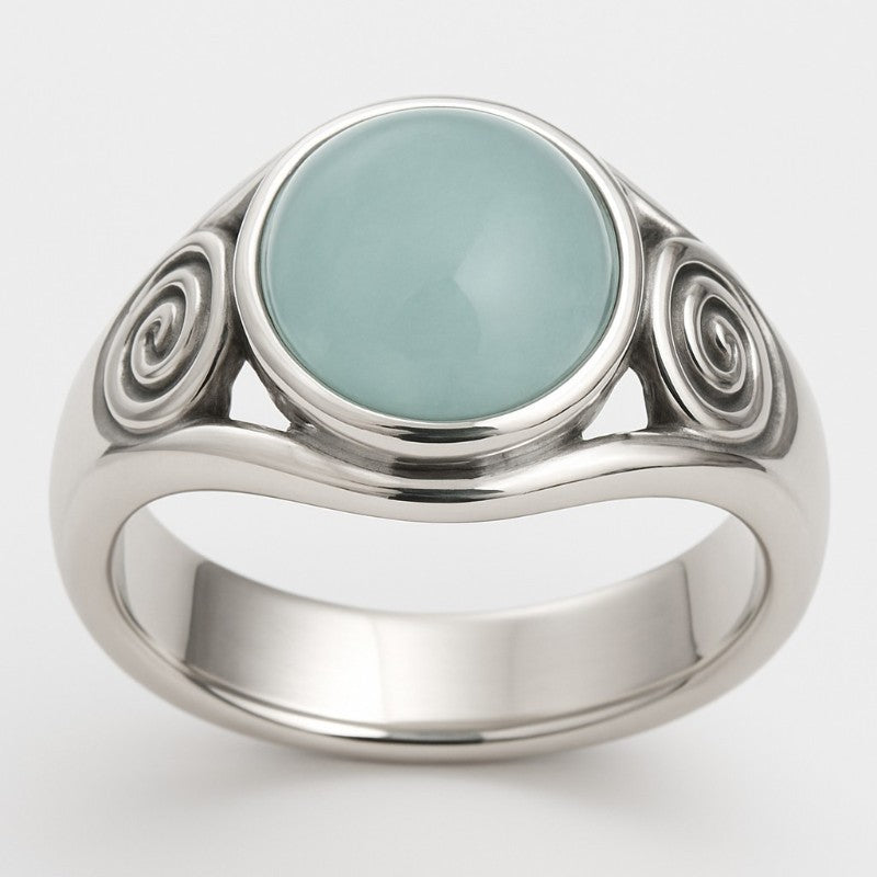 Bague calcédoine Namibie AA argent 925