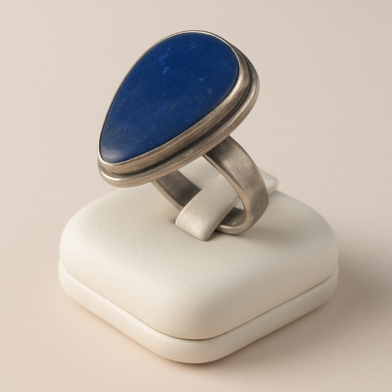 Bague opale doublet Australie AAA argent 925 - Taille 58