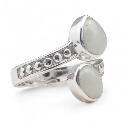 Bague réglable Aigue-Marine Brésil AA argent 925