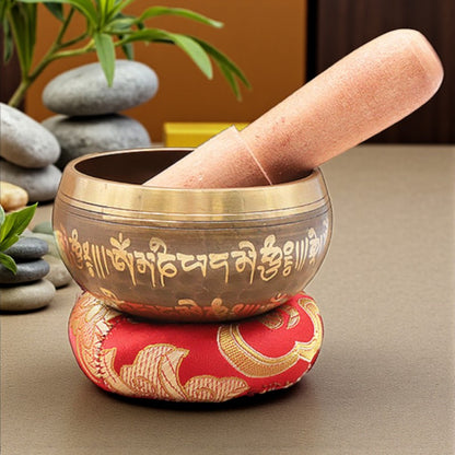 Cuenco tibetano de bronce 10cm negro