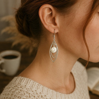 Pendientes Ojo de Santa Lucía de plata 925