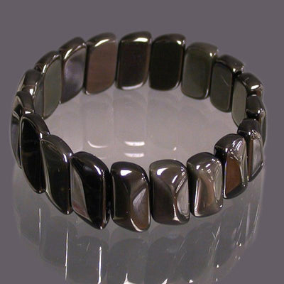 Celestial eye obsidian bracelet Mexico A (platelets)