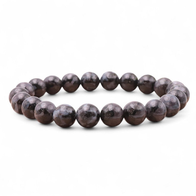 Gabbro Madagascar A+ bracelet (mystical Merlinite) 7-8mm balls