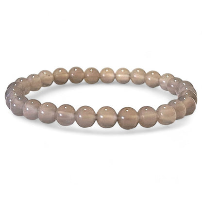 Botswana A gray agate bracelet (5-6mm balls)