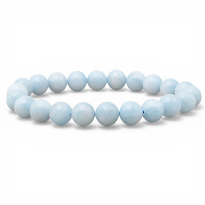 Aquamarine bracelet Namibia A (7-8mm beads)
