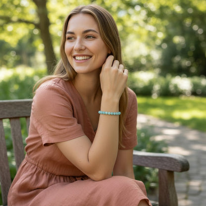 Amazonite bracelet United States AAA (5-6mm balls)