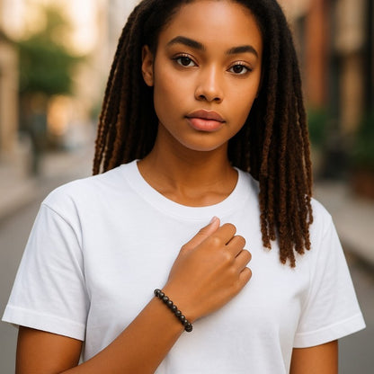 China A biotite bracelet (5-6mm balls)