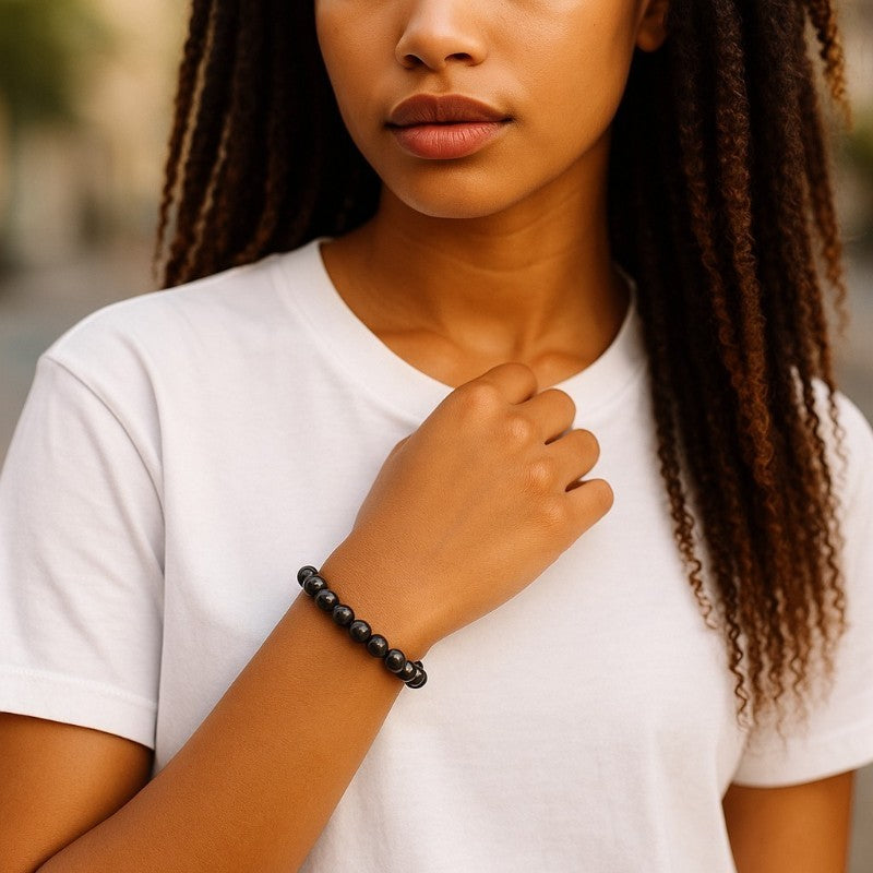 China A biotite bracelet (7-8mm balls)