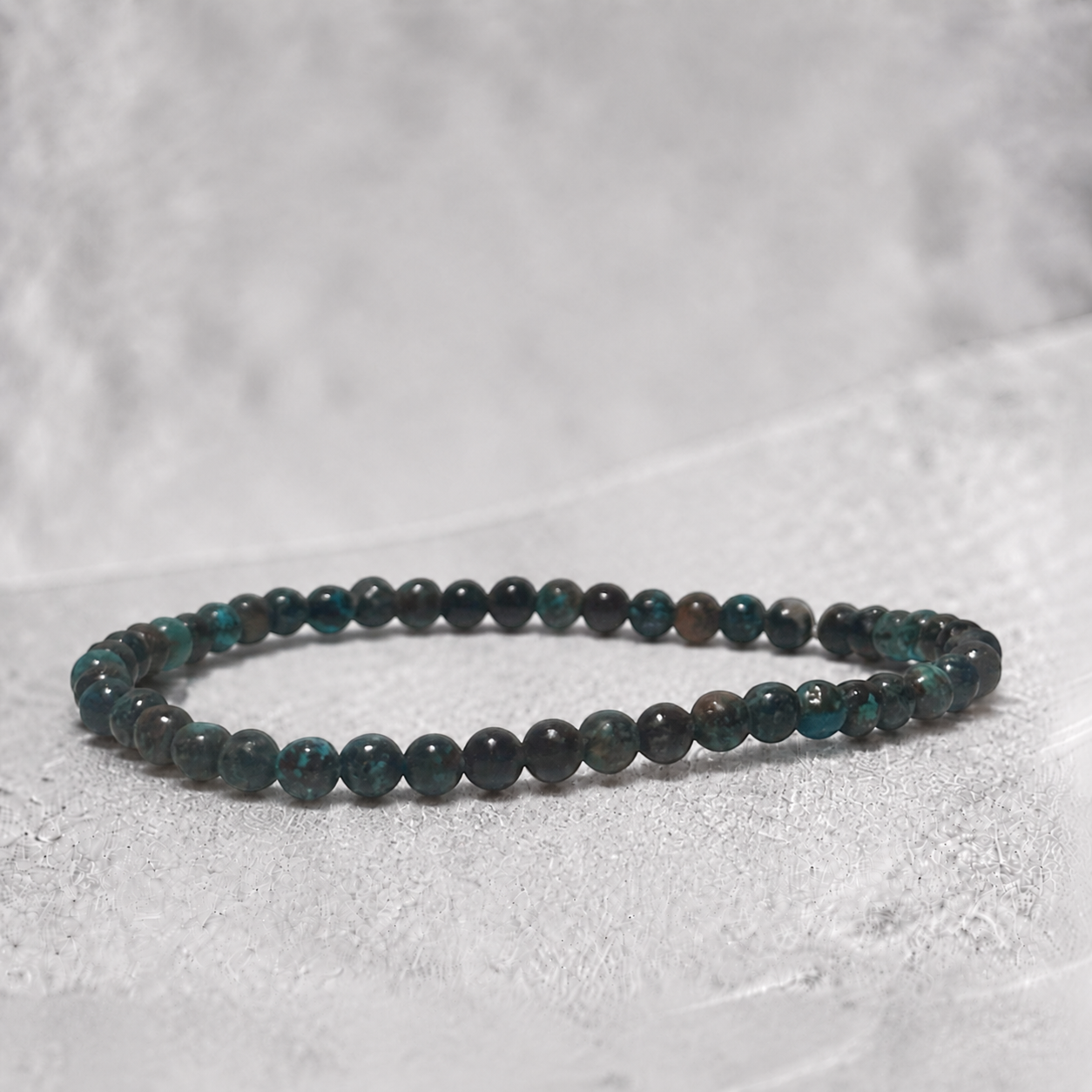 Bracelet chrysocolle Congo A+ (boules 3-4mm)
