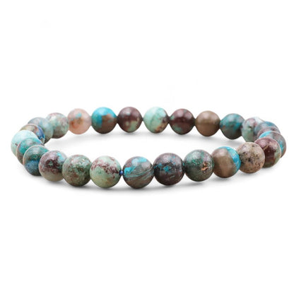 Chrysocolla bracelet Peru AA (7-8mm balls)