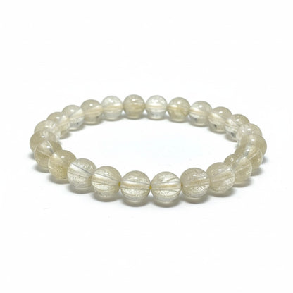 Pulsera de citrino natural de Madagascar AA (bolas de 7-8 mm)