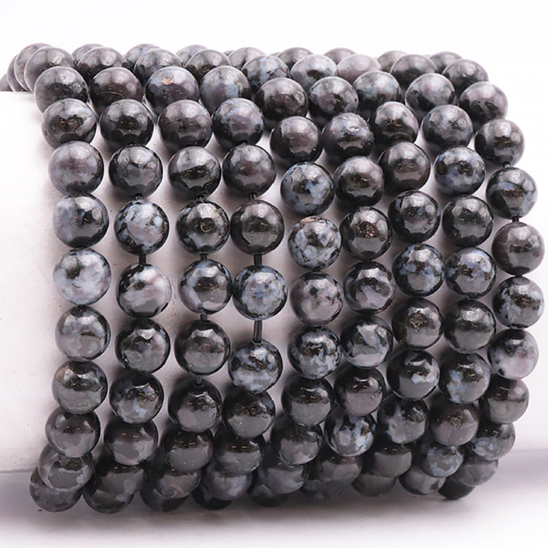 Gabbro Madagascar A+ bracelet (mystical Merlinite) 7-8mm balls