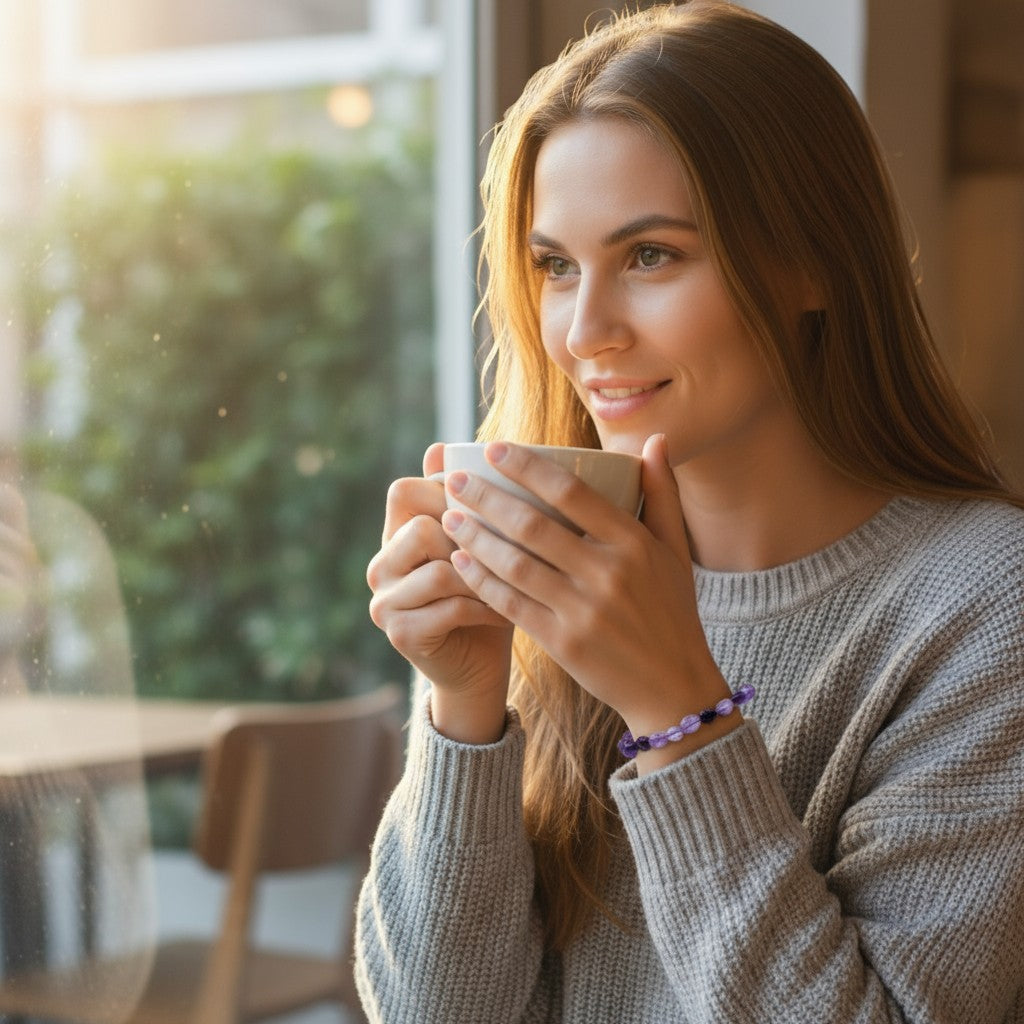 Auralite bracelet 23 Canada A (grains 5-7mm)