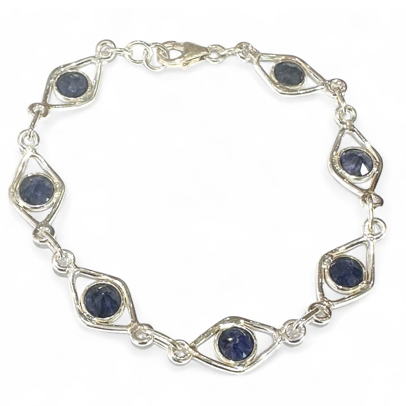 Iolite bracelet India AA silver 925