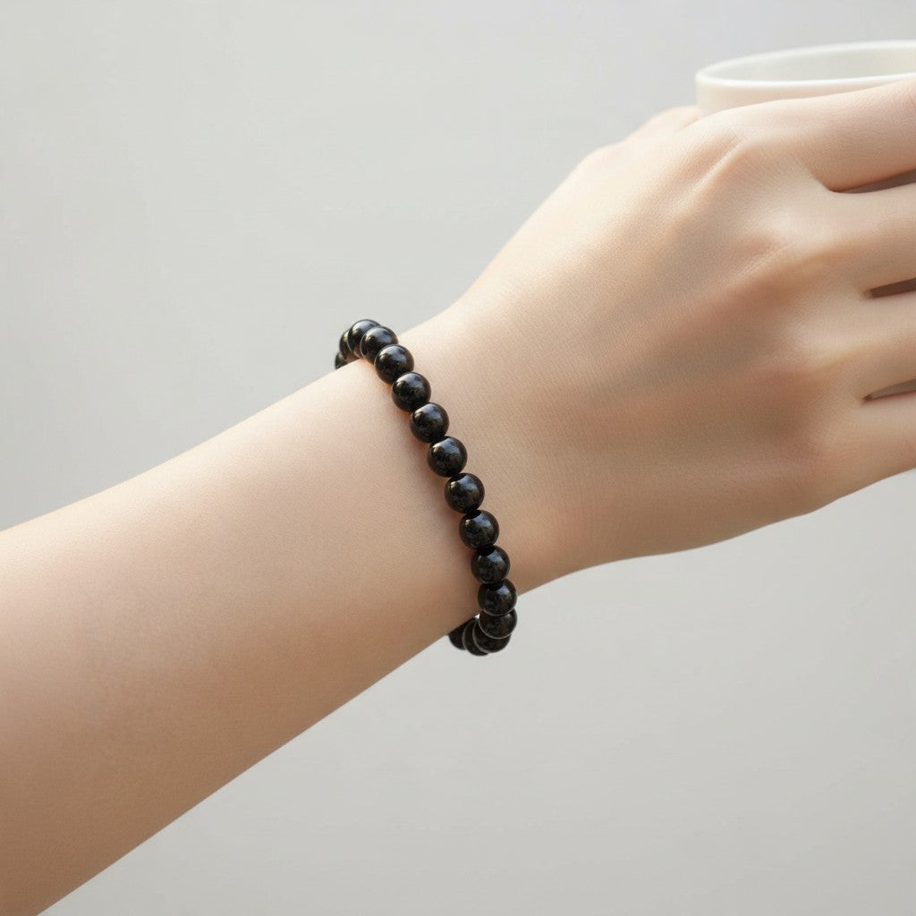 Mexican AA Golden Obsidian Bracelet (7-8mm Balls)