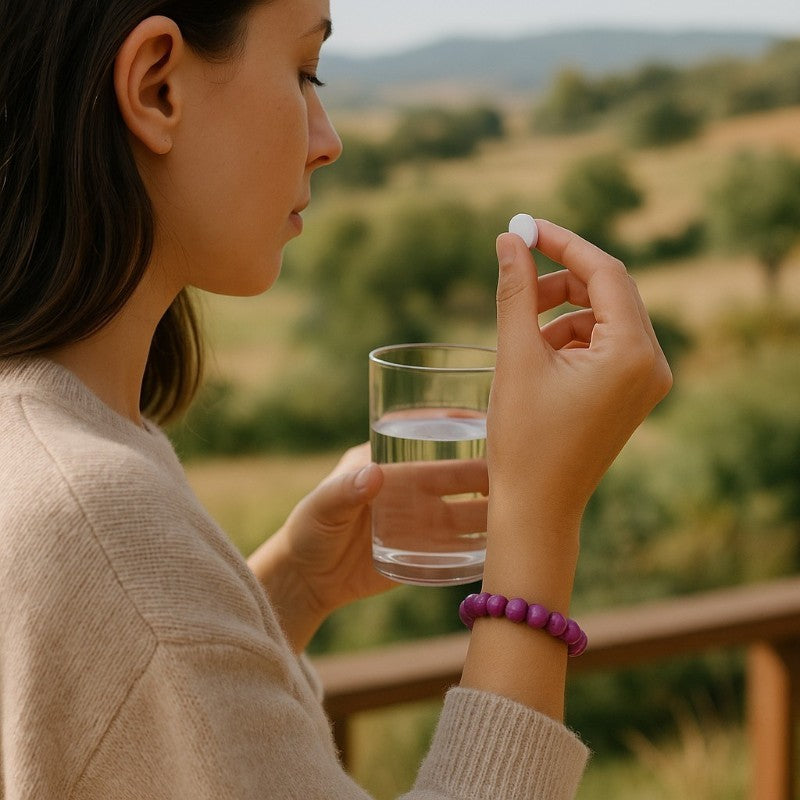 Phosphosiderite bracelet Brazil AA (7-8mm balls)