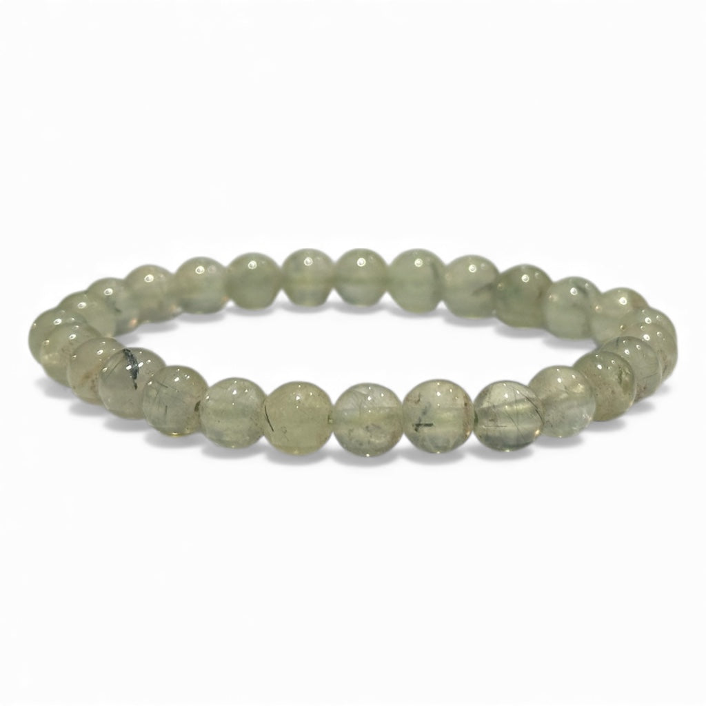 Bracelet taille enfants préhnite Mali AA (boules 5-6mm)