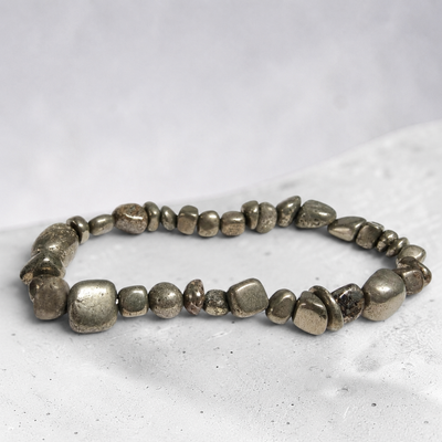 Bracelet Pyrite Pérou A (grains 5-7mm)